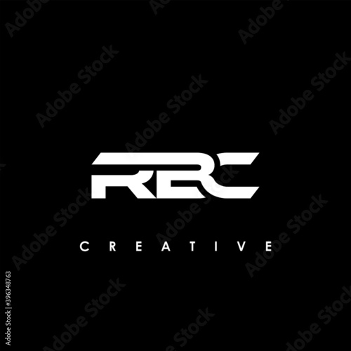 RBC Letter Initial Logo Design Template Vector Illustration