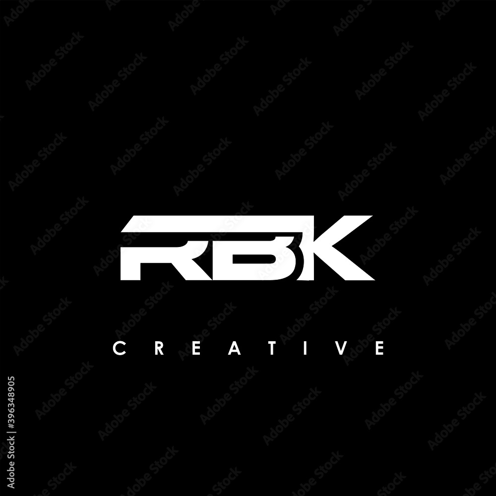 RBK Letter Initial Logo Design Template Vector Illustration RBK Letter Initial Logo Design Template Vector Illustration