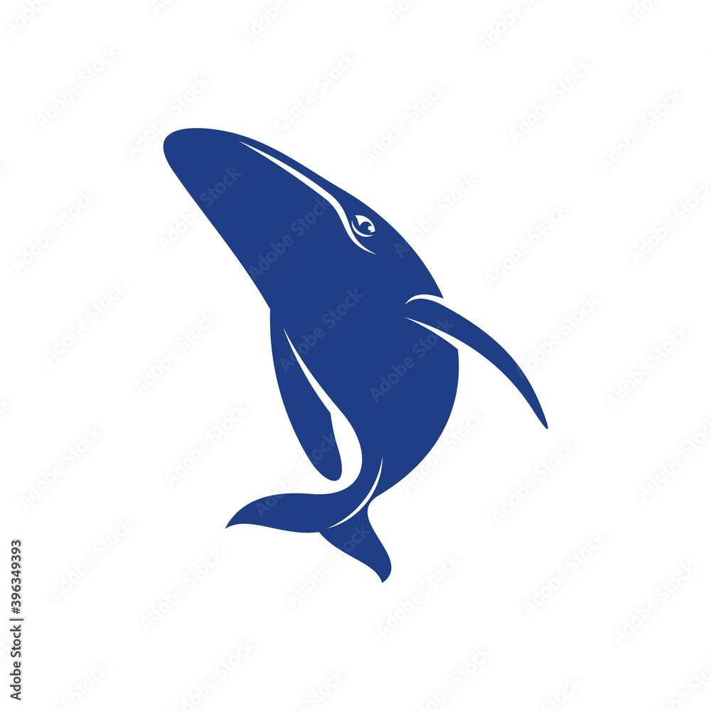 Fototapeta premium Whale design vector, Creative Whale illustration template