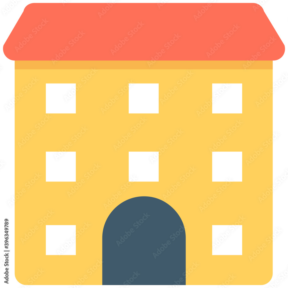 Fototapeta premium Home Flat Vector Icon 