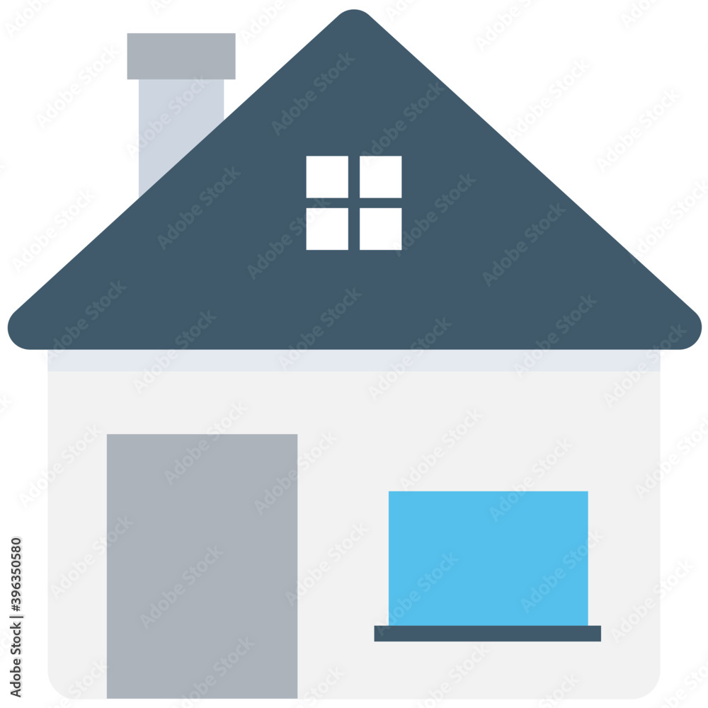 Obraz premium Home Flat Vector Icon 