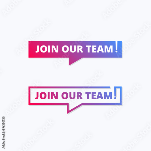 Join Our Team Label Tags Set