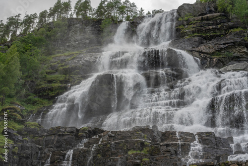Tvindefossen, Voss, Vestland, Norway.