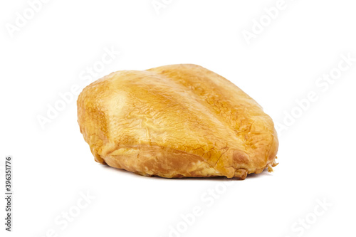 smoked chicken breast isolated on white