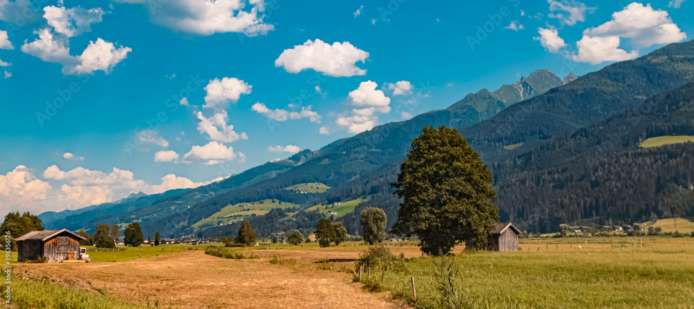 Obraz premium Beautiful alpine view at the famous Pitztal, Tyrol, Austria