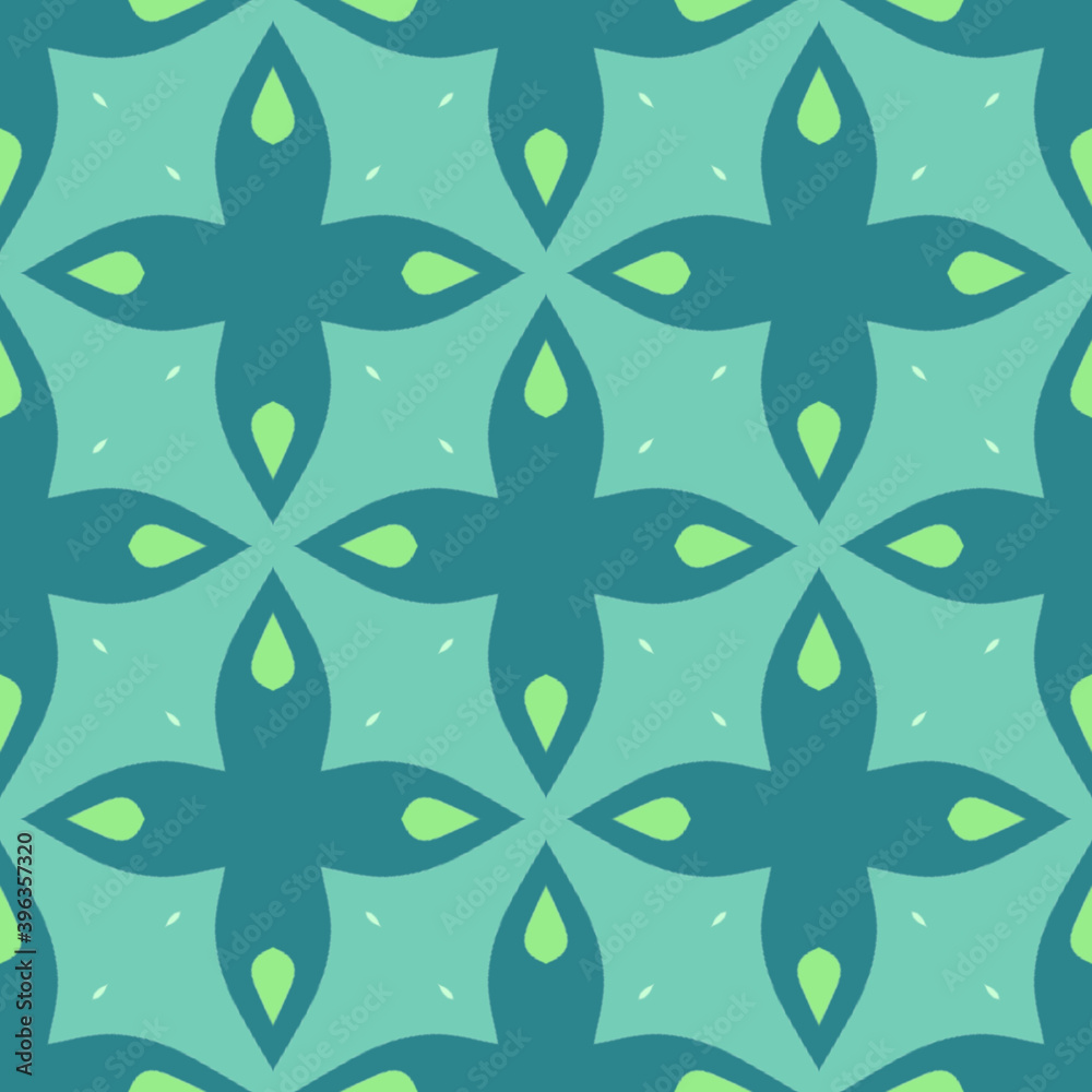 Abstract seamless mosaic with kaleidoscopes. Psychedelic seamless patterns. seamless pattern green Abstract seamless mosaic with kaleidoscopes. Psychedelic seamless patterns. seamless pattern green