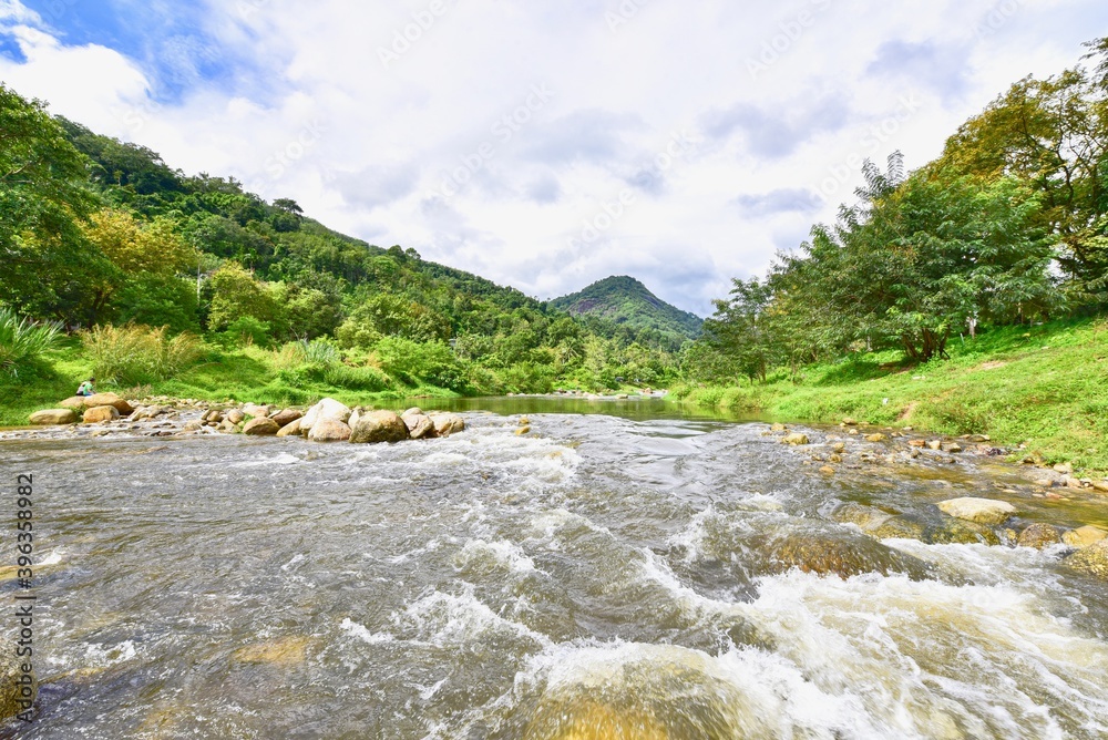 Scenery of Kiriwong Village in Nakhon Si Thammarat Province