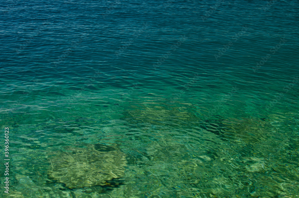 Obraz premium Background: emerald sea