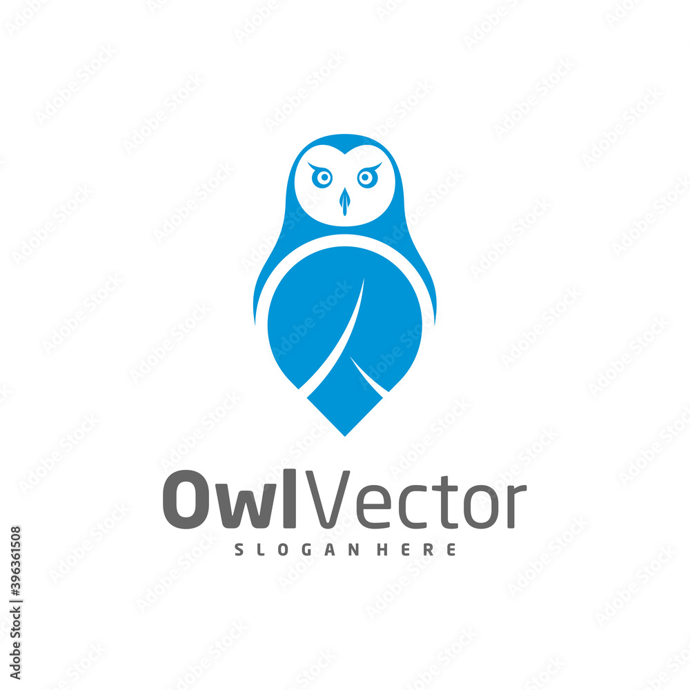 Owl logo vector template, Creative Owl logo design concepts Owl logo vector template, Creative Owl logo design concepts