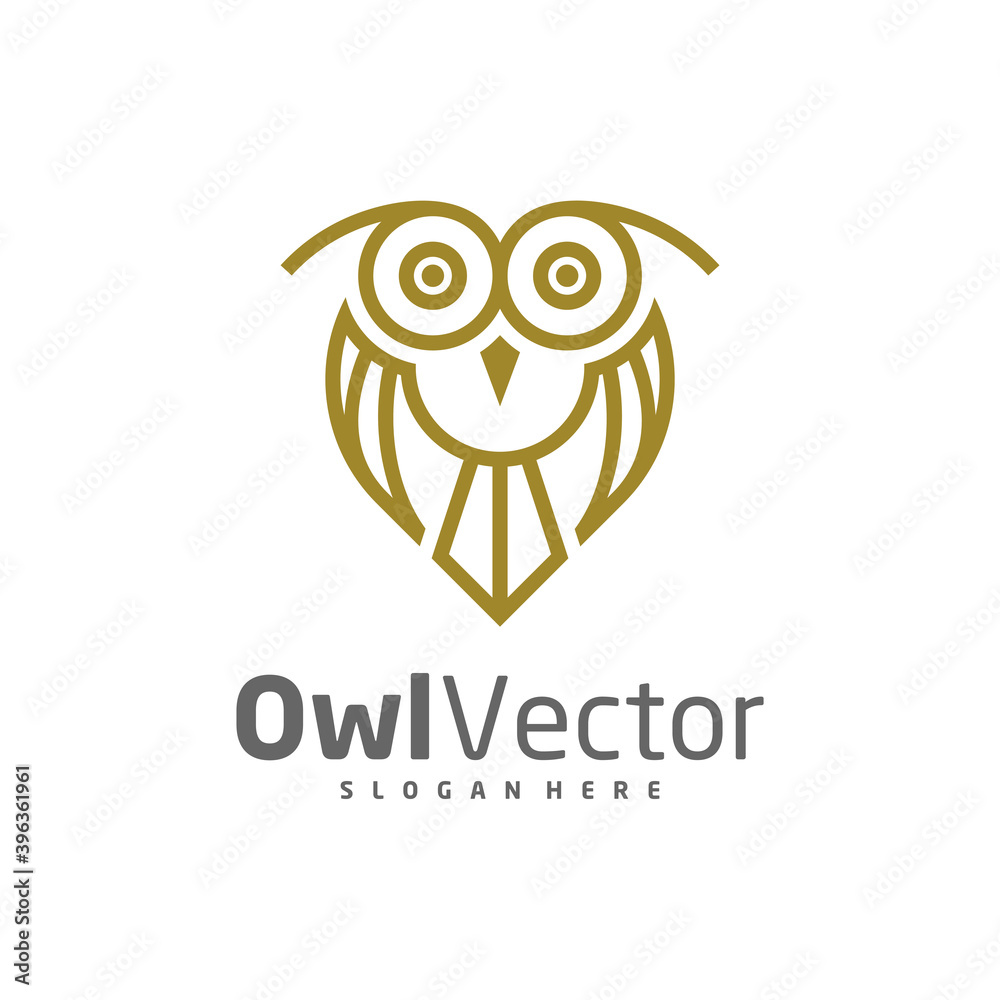 Obraz premium Owl logo vector template, Creative Owl logo design concepts