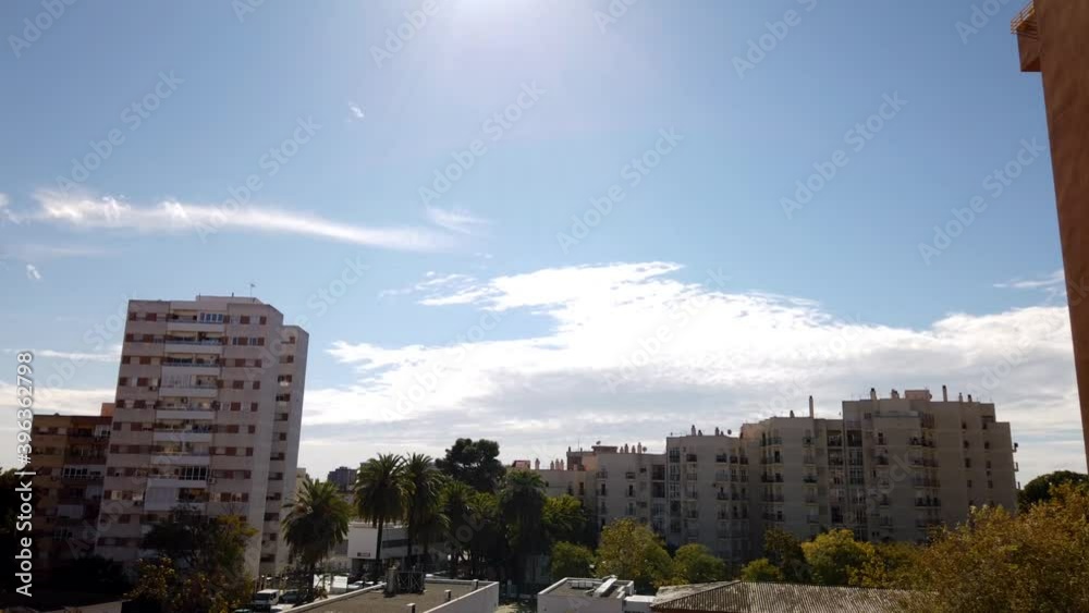 Thick Blanket of Clouds Roll in to Dominate Blue Sky and Block Out Sun Thick Blanket of Clouds Roll in to Dominate Blue Sky and Block Out Sun