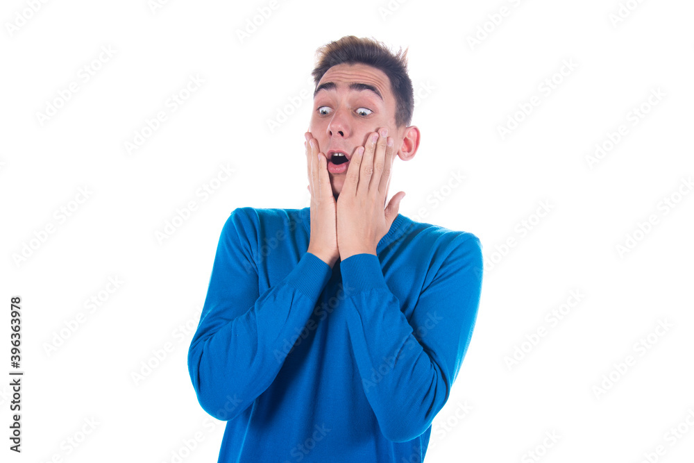 surprised and funny person. Expression of emotions. surprised and funny person. Expression of emotions.