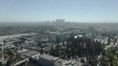 Wallpaper Mural Los Angeles Downtown from Boston Heights Aerial Shot Back Torontodigital.ca