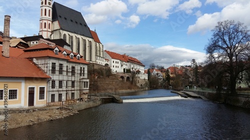 view of the old town on the river