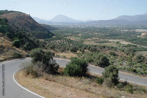 road in the mountains of Greece