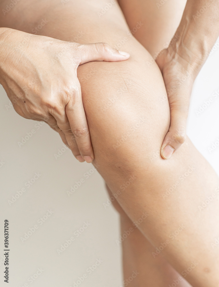 Body image showing signs of knee and bone problems.