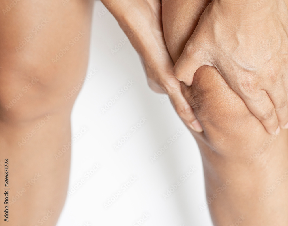 Body image showing signs of knee and bone problems.