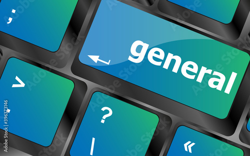 general word on keyboard key, notebook computer button