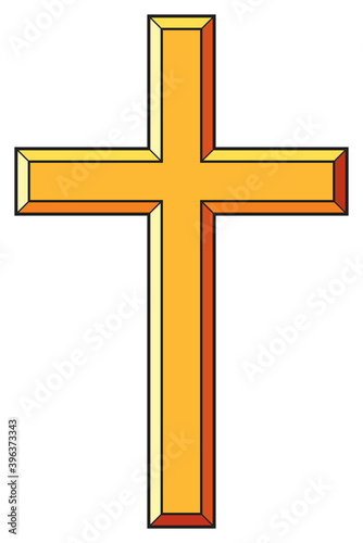 Christian cross icons vector illustration