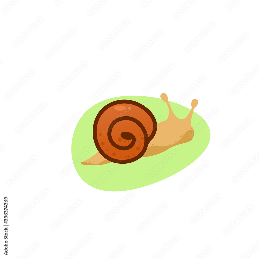 Snail simple icon. Clipart image isolated on white background. Snail simple icon. Clipart image isolated on white background.