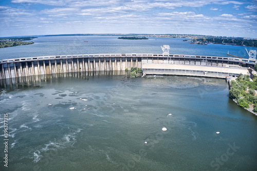 Dnieper hydroelectric power station in Zaporozhye