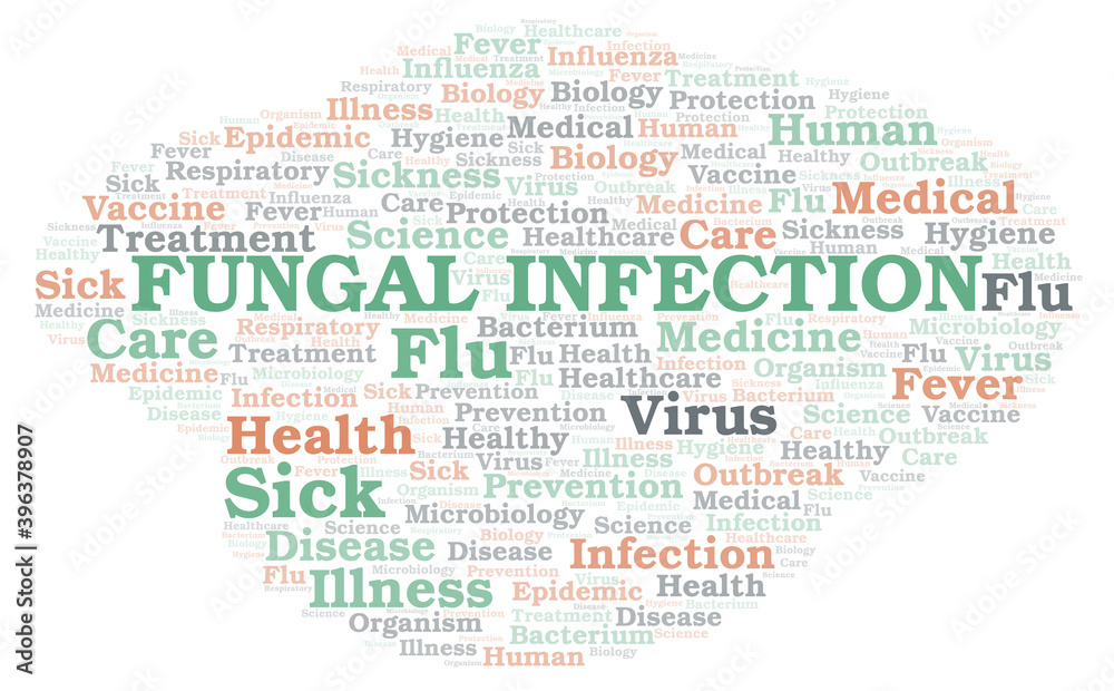 Poster Fungal Infection typography word cloud create with the text only ...