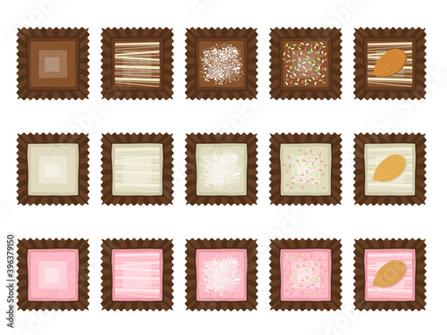 チョコレートのイラストセット