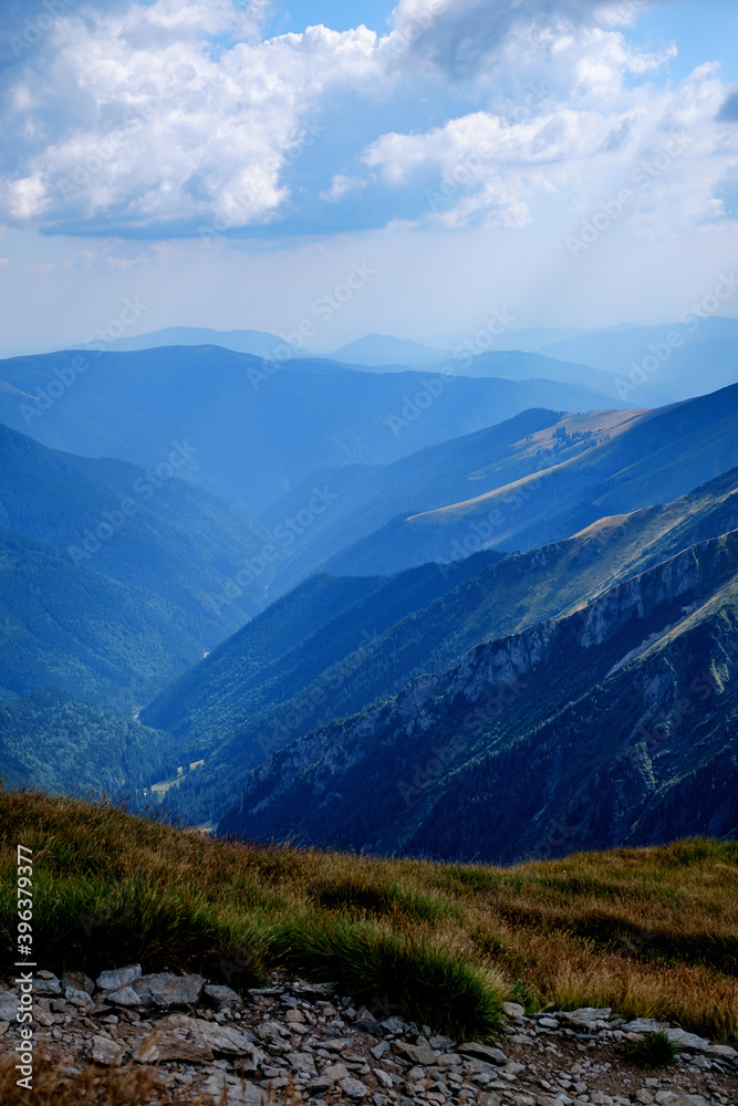 Suny day in  Romanian mountains, Fagaras, Sibiu county