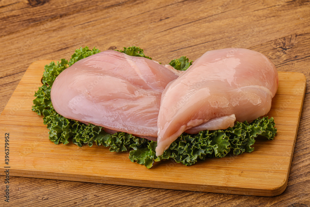 Raw chicken breast for cooking Raw chicken breast for cooking