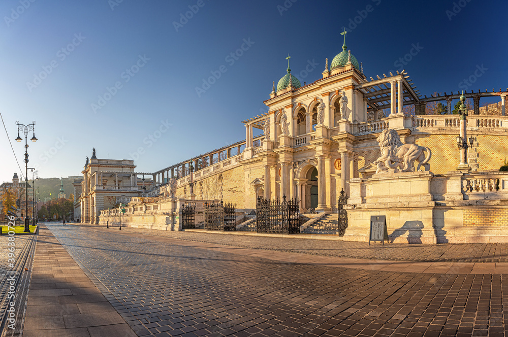 The Varkert Bazaar and the Royal Palace garden pavilion in Budapest, Hungary