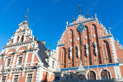 Riga. House of blackheads in the old town