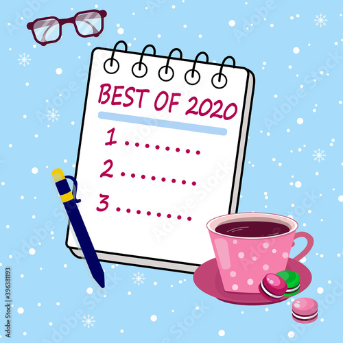 Review of 2020, best of the year. Report with results outgoing year. Summing up the year in cozy atmosphere. Challenge feedback of the year.