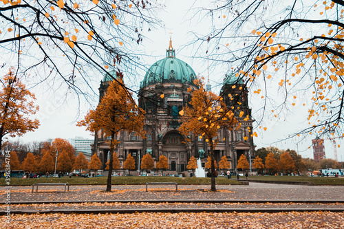 Berlin Cathedral  in the fall