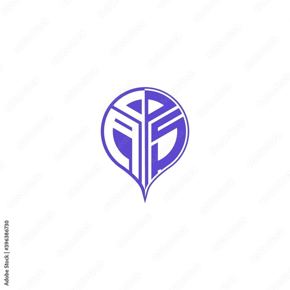 initial letter A S Modern and unique location design initial letter A S Modern and unique location design