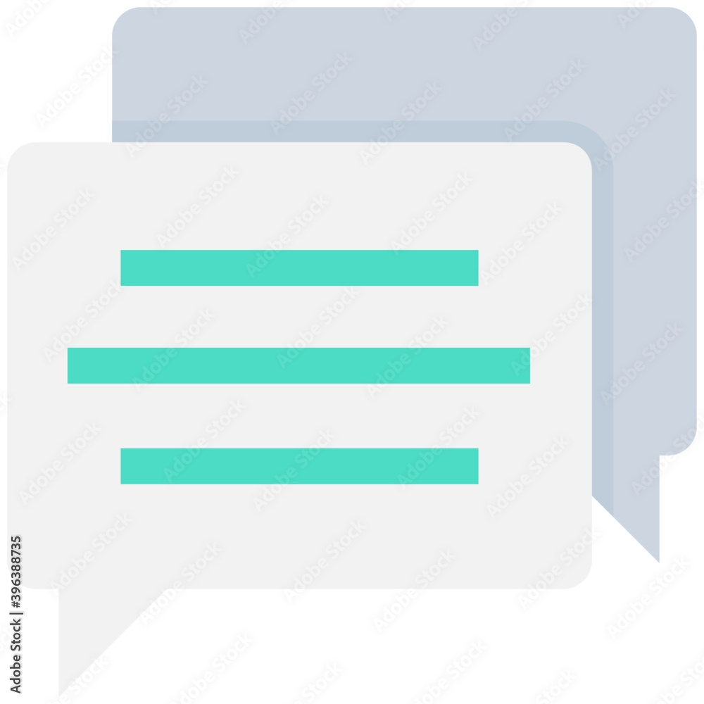 Chat Bubbles Flat Vector Icon
Chat Bubbles Flat Vector Icon