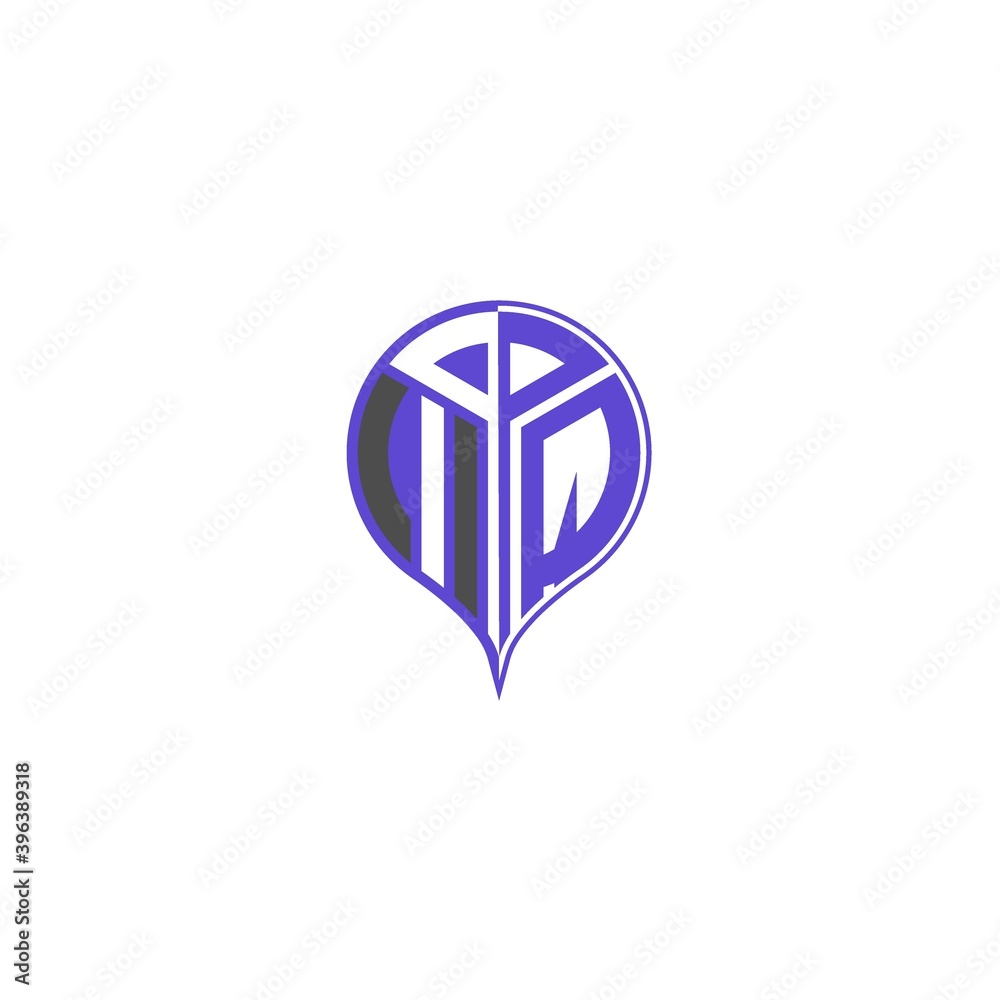 initial letter I Q Modern and unique location design initial letter I Q Modern and unique location design