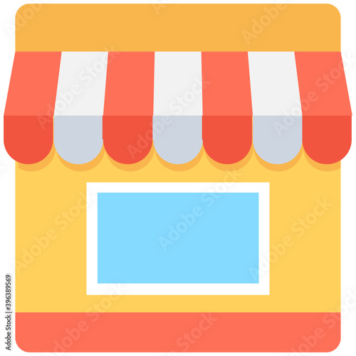 
Shop Flat Vector Icon
