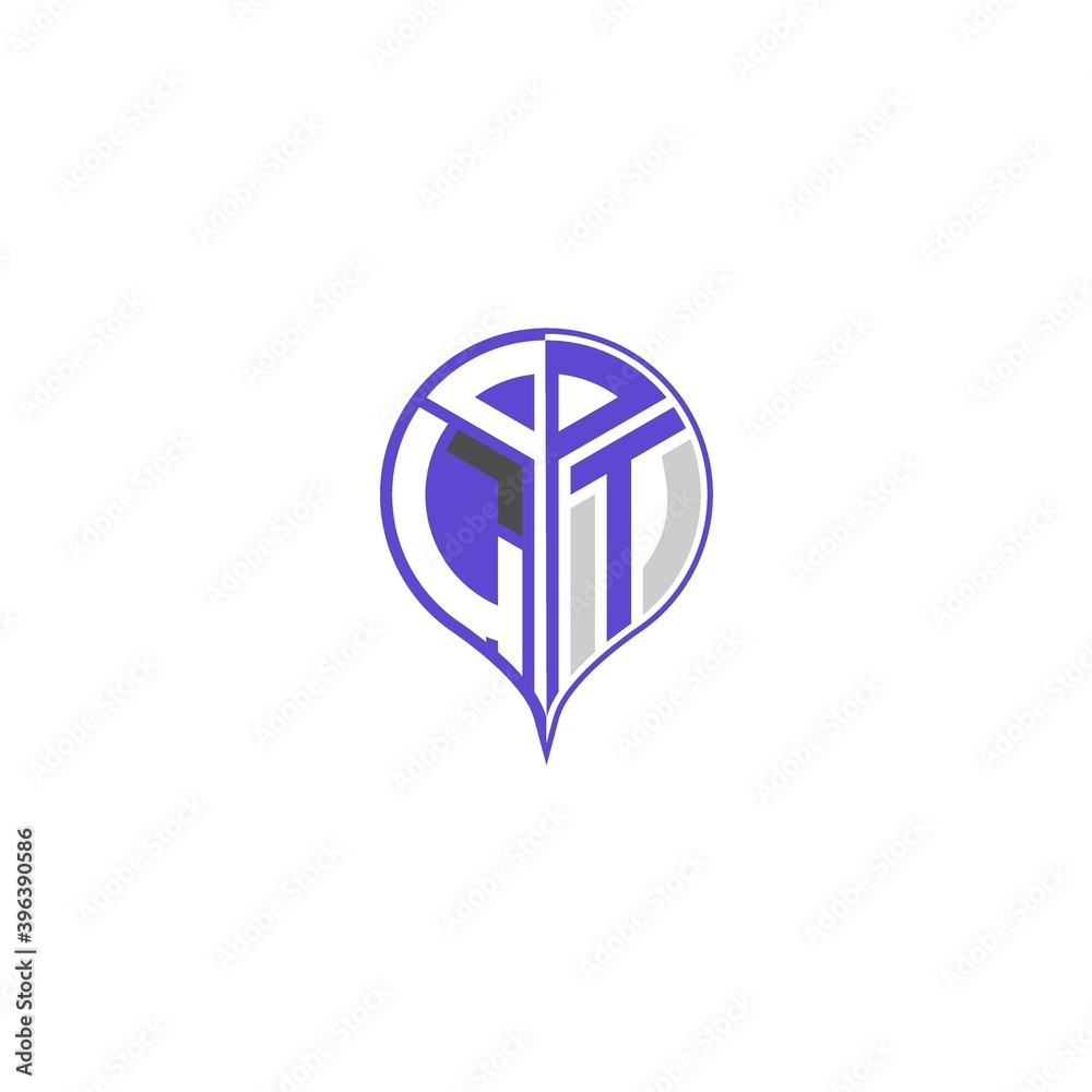 Fototapeta premium initial letter L T Modern and unique location design