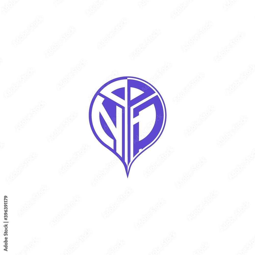 initial letter N J Modern and unique location design initial letter N J Modern and unique location design