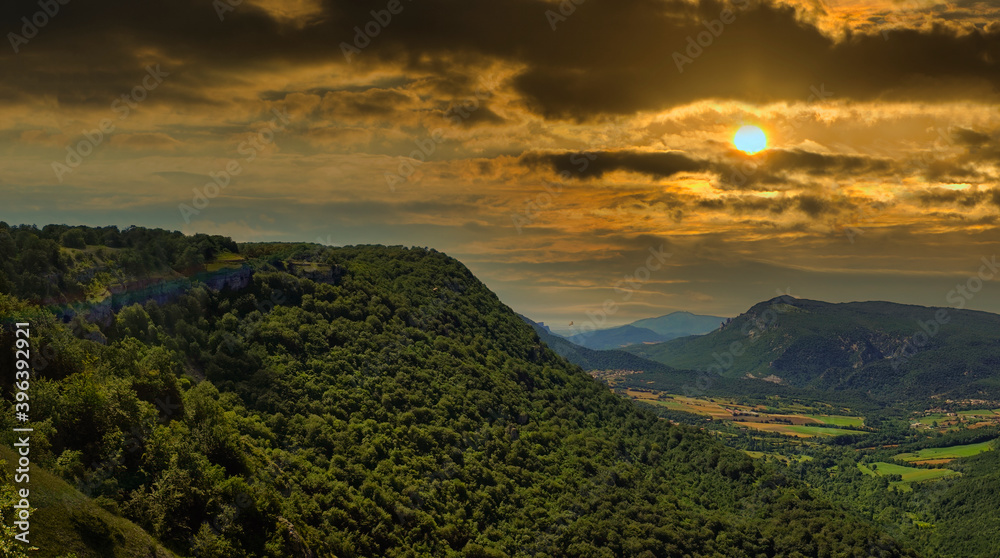 The Urbasa and Andia natural park in Navarra The Urbasa and Andia natural park in Navarra