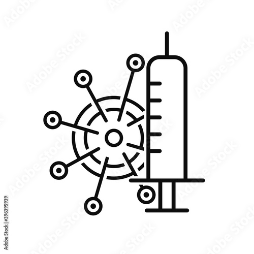 vaccine icon vector design template