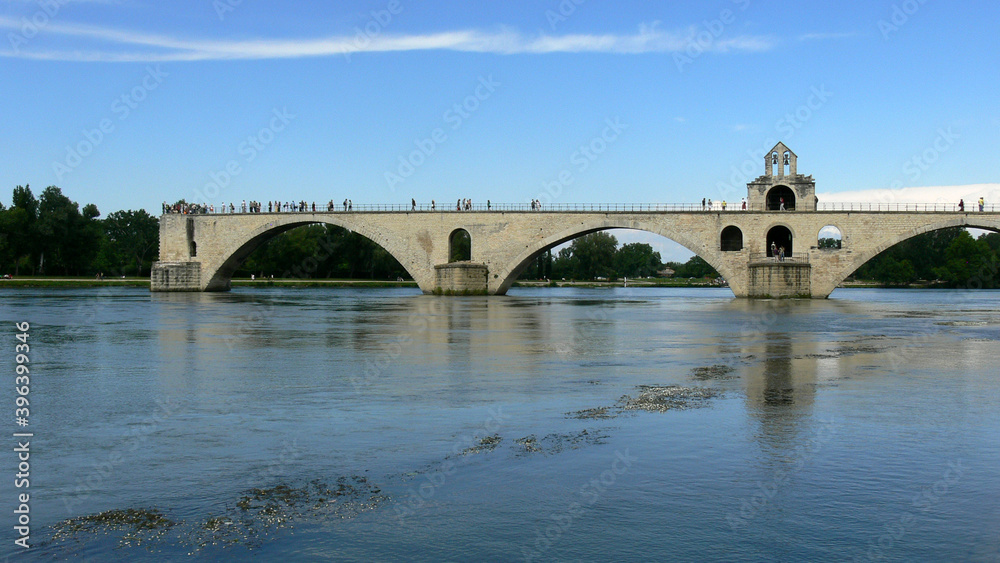 Bridge of Avignon is a famous sight in the city of Avignon  in France