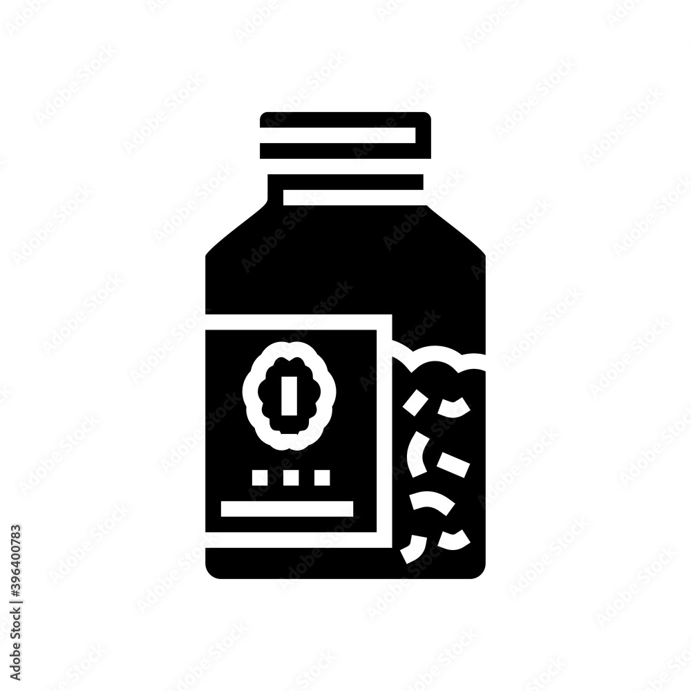 bottle oat cereal glyph icon vector. bottle oat cereal sign. isolated contour symbol black illustration bottle oat cereal glyph icon vector. bottle oat cereal sign. isolated contour symbol black illustration