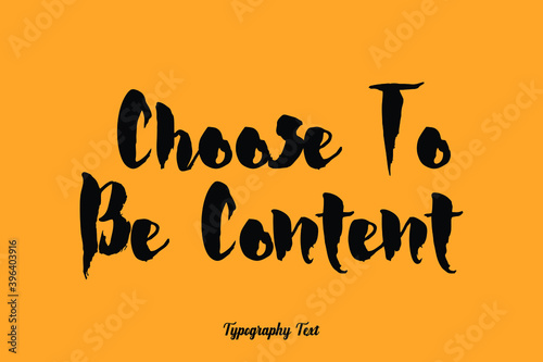 Handwritten Bold Font Typography Text Food Quote
on Yellow Background
