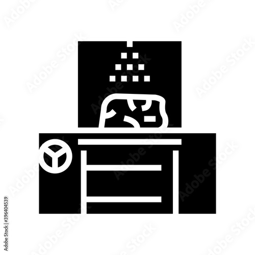 humidification system meat glyph icon vector. humidification system meat sign. isolated contour symbol black illustration