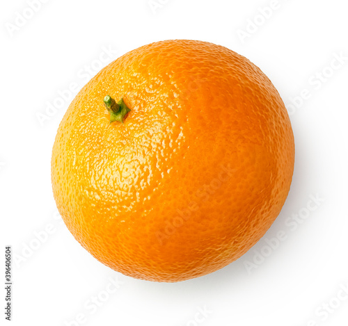 Fresh ripe mandarin, tangerine or clementine isolated on white background