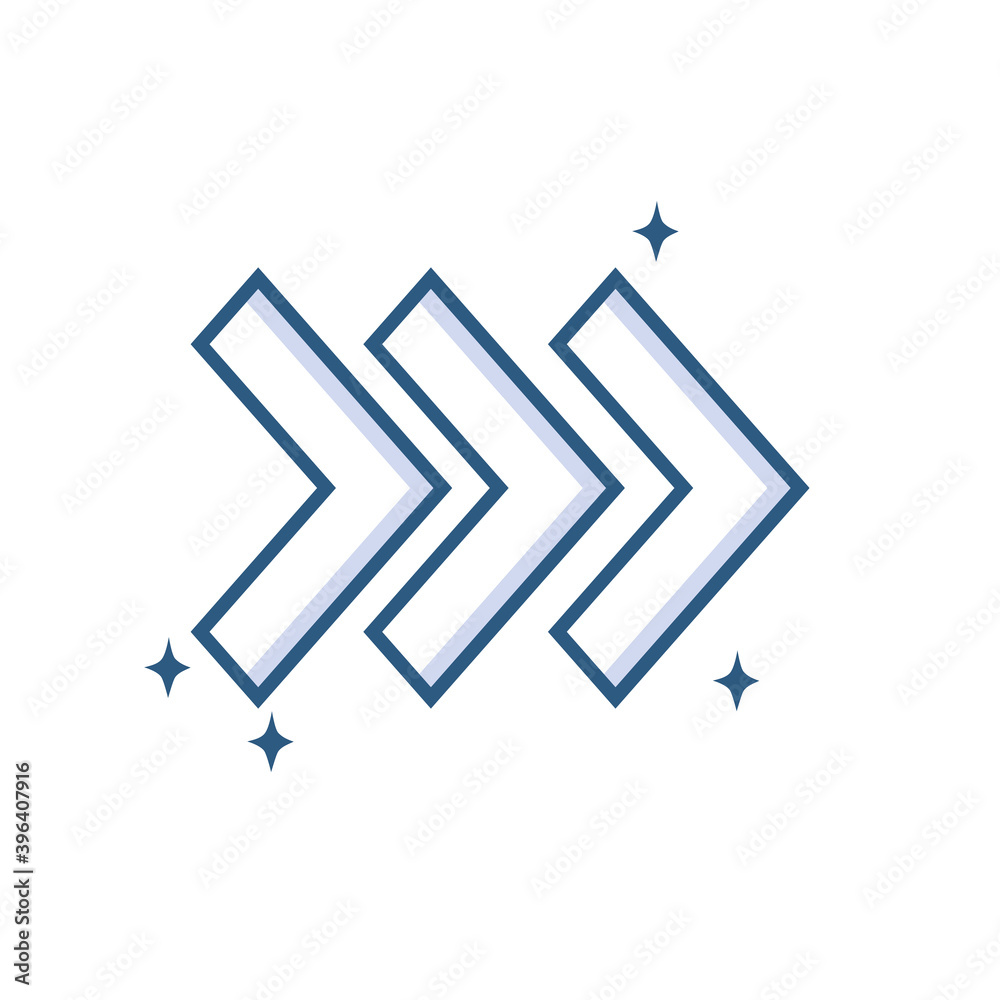 three arrow head line style icon three arrow head line style icon