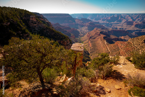 Grand canyon panorama. Scenic View of the Grand Canyon, Arizona from the South Rim.