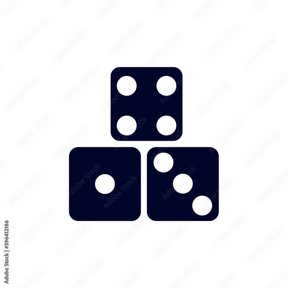 Dice icon logo vector template, Creative Gambling design icon symbol Illustration, Casino games icon Dice icon logo vector template, Creative Gambling design icon symbol Illustration, Casino games icon