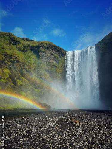 Fototapeta Naklejka Na Ścianę i Meble -  Skogafoss Powerful Waterfall, Iceland